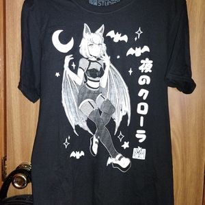 Anime Bat Girl Tee